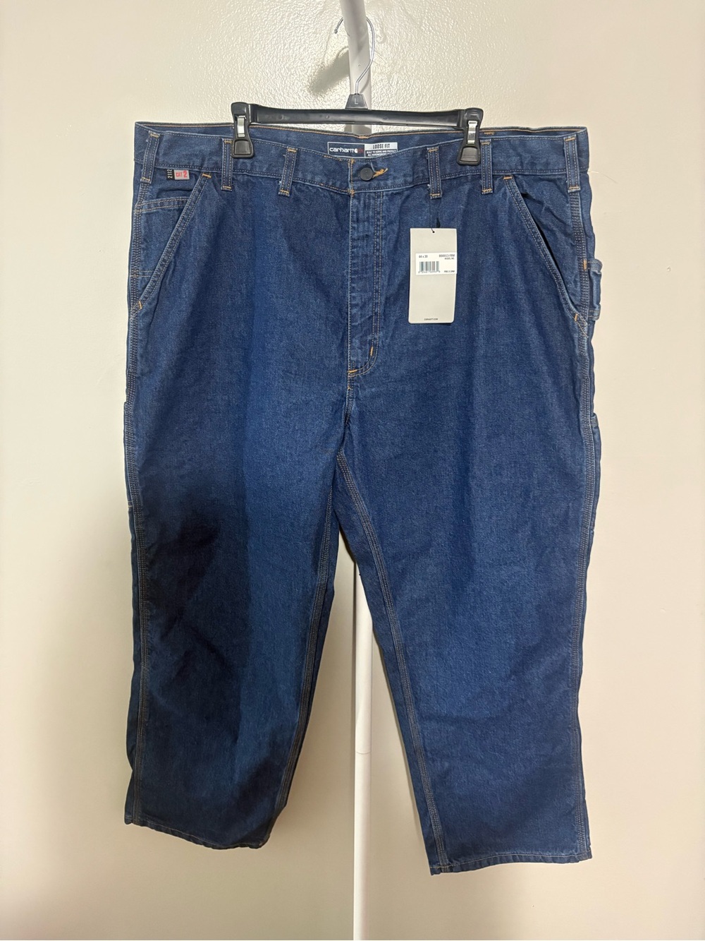 Carhartt Men’s Relaxed Fit Indigo Blue Denim Jeans